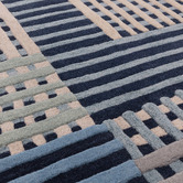 Asiatic Blue Aspect Hand-Tufted Wool Rug