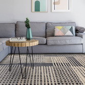 Asiatic Grey Aspect Hand-Tufted Wool Rug