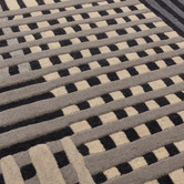 Asiatic Grey Aspect Hand-Tufted Wool Rug