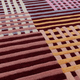 Asiatic Red Aspect Hand-Tufted Wool Rug