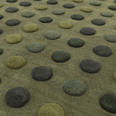 Asiatic Green Dotty Hand-Tufted Wool Rug