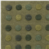 Asiatic Green Dotty Hand-Tufted Wool Rug