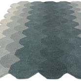 Asiatic Teal Hive Hand-Tufted Wool Rug