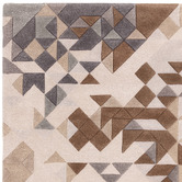 Asiatic Grey Enigma Hand-Tufted Wool-Blend Rug
