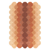 Asiatic Rust Hive Hand-Tufted Wool Rug