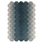Asiatic Teal Hive Hand-Tufted Wool Rug