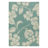 Asiatic Blue Devore Hand-Tufted Wool-Blend Rug