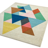 Asiatic Triangle Hand-Tufted Wool Rug