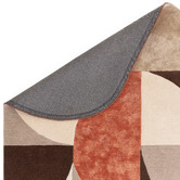 Asiatic Spice Oval Hand-Tufted Wool-Blend Rug