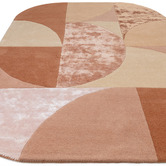 Asiatic Earth Oval Hand-Tufted Wool-Blend Rug