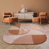 Asiatic Earth Oval Hand-Tufted Wool-Blend Rug
