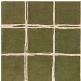 Asiatic Olive Albany Grid Hand-Tufted Wool Rug