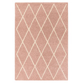Asiatic Pink Albany Diamond Hand-Tufted Wool Rug