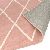 Asiatic Pink Albany Diamond Hand-Tufted Wool Rug