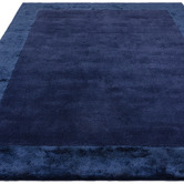 Asiatic Navy Ascot Hand-Woven Wool &amp; Viscose Rug