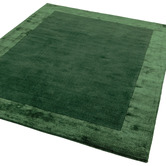 Asiatic Green Ascot Hand-Woven Wool &amp; Viscose Rug