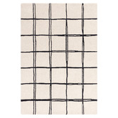 Asiatic Cream Albany Grid Hand-Tufted Wool Rug