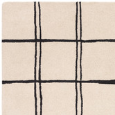 Asiatic Cream Albany Grid Hand-Tufted Wool Rug
