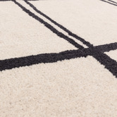 Asiatic Cream Albany Grid Hand-Tufted Wool Rug