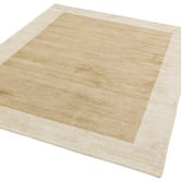Asiatic Champagne Blade Border Hand-Woven Viscose Rug