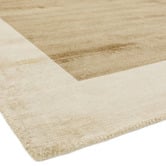 Asiatic Champagne Blade Border Hand-Woven Viscose Rug