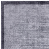 Asiatic Navy Blade Border Hand-Woven Viscose Rug