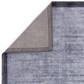 Asiatic Navy Blade Border Hand-Woven Viscose Rug