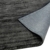 Asiatic Charcoal Blade Hand-Woven Viscose Rug
