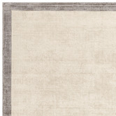 Asiatic Silver Blade Border Hand-Woven Viscose Rug