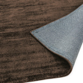 Asiatic Chocolate Blade Hand-Woven Viscose Rug