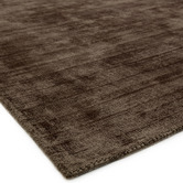 Asiatic Chocolate Blade Hand-Woven Viscose Rug