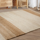 Asiatic Bleach Cedar Hand-Woven Jute Rug