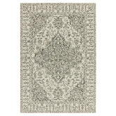 Asiatic Smoke Bronte Medallion Hand-Tufted Wool Rug