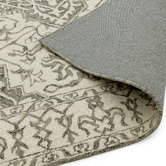 Asiatic Smoke Bronte Medallion Hand-Tufted Wool Rug