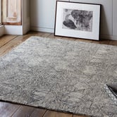Asiatic Black &amp; White Camden Hand-Tufted Wool &amp; Rayon Rug
