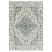 Asiatic Silver Bronte Medallion Hand-Tufted Wool Rug