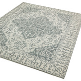 Asiatic Silver Bronte Medallion Hand-Tufted Wool Rug