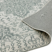 Asiatic Silver Bronte Medallion Hand-Tufted Wool Rug