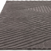Asiatic Charcoal Hague Chevron Hand-Tufted Wool Rug