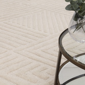 Asiatic Ivory Hague Chevron Hand-Tufted Wool Rug