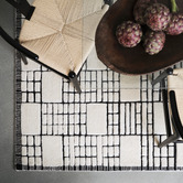 Asiatic Black Empire Hand-Tufted New Zealand Wool Rug