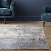 Asiatic Navy Gatsby Hand-Woven Viscose Rug