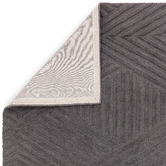 Asiatic Charcoal Hague Chevron Hand-Tufted Wool Rug
