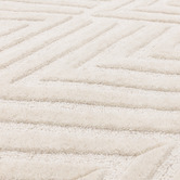 Asiatic Ivory Hague Chevron Hand-Tufted Wool Rug