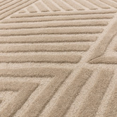 Asiatic Taupe Hague Chevron Hand-Tufted Wool Rug