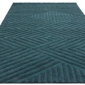 Asiatic Teal Hague Chevron Hand-Tufted Wool Rug