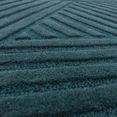 Asiatic Teal Hague Chevron Hand-Tufted Wool Rug