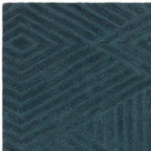 Asiatic Teal Hague Chevron Hand-Tufted Wool Rug