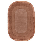 Asiatic Clay Halo Hand-Tufted Wool &amp; Viscose Oval Rug