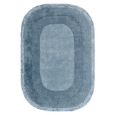 Asiatic Denim Halo Hand-Tufted Wool &amp; Viscose Oval Rug